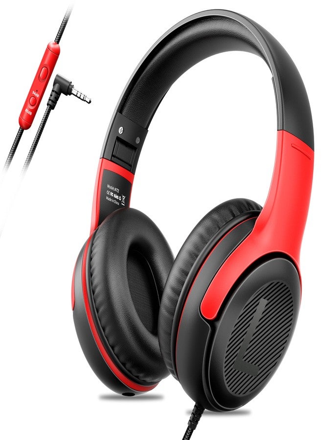 awatrue Kids Headphones Wired Toddler with Microphone, Over-Ear Headphones, 85/94dB Volume-Limiting, 3.5mm Jack, Foldable On-Ear Design - Safe & Comfortable for Learning & Entertainment - Image 1