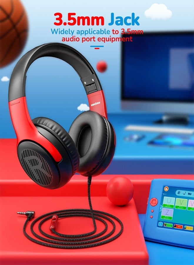 awatrue Kids Headphones Wired Toddler with Microphone, Over-Ear Headphones, 85/94dB Volume-Limiting, 3.5mm Jack, Foldable On-Ear Design - Safe & Comfortable for Learning & Entertainment - Image 3
