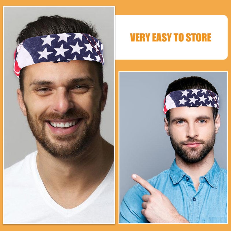 USA Flag Headscarf, Perfect for Patriotic Events and Outdoor Activities - Image 5