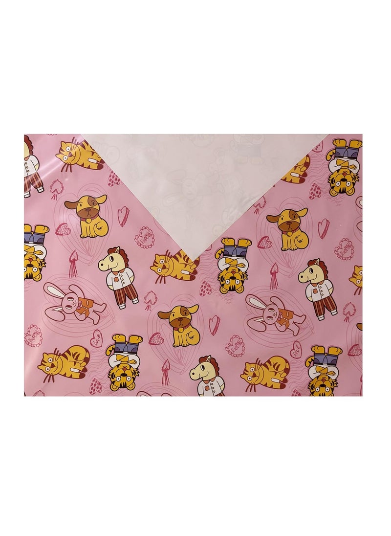 Ecosoft - Pookie® Plastic Sheet | Rubber Sheet for Babies | Bed Wetting Protector | 0-12 Months | 90 x 90 cm (Multicolor 001) - Image 1