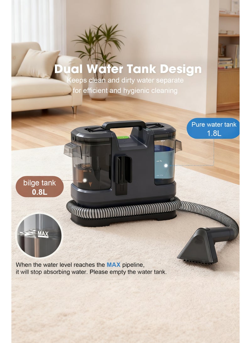 Portable and lightweight carpet and upholstery multi-surface cleaner for car seats, sofas, kitchens, pet cleaning, outdoors, and more to remove stains, spills, and stubborn messes. - Image 3