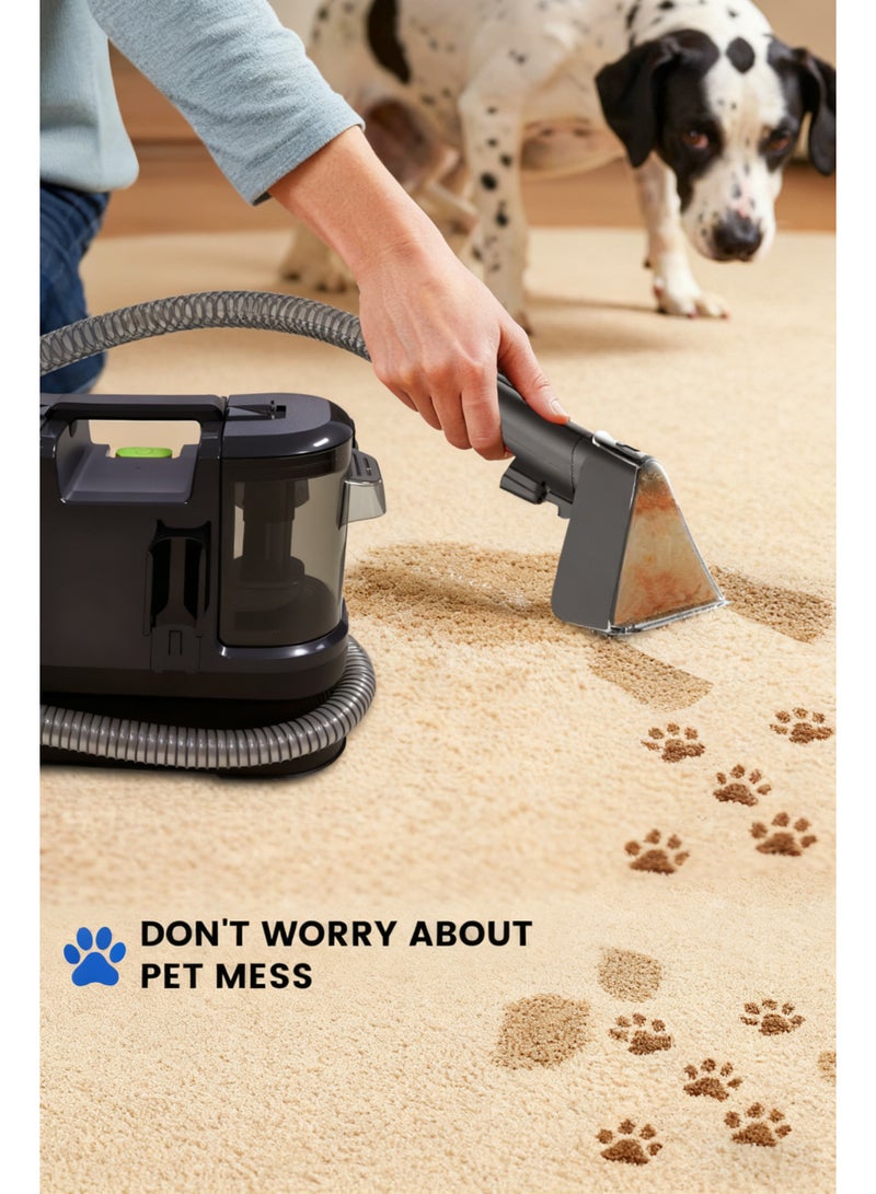 Portable and lightweight carpet and upholstery multi-surface cleaner for car seats, sofas, kitchens, pet cleaning, outdoors, and more to remove stains, spills, and stubborn messes. - Image 4