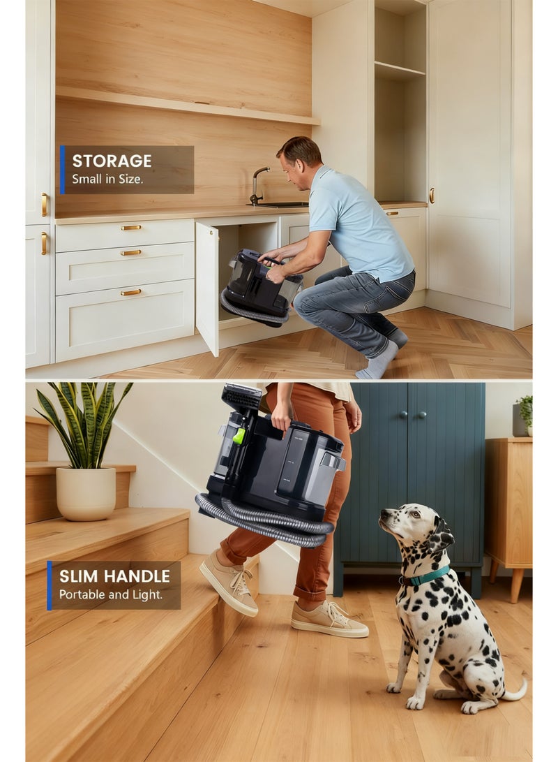 Portable and lightweight carpet and upholstery multi-surface cleaner for car seats, sofas, kitchens, pet cleaning, outdoors, and more to remove stains, spills, and stubborn messes. - Image 5