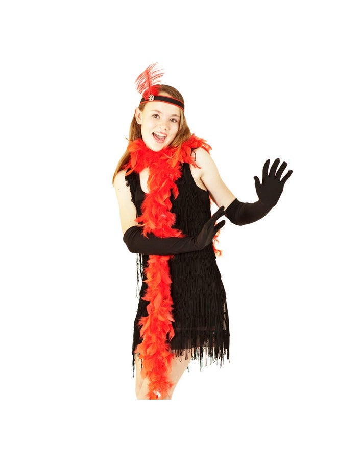4E's Novelty - 4E's Novelty Black Satin Gloves - 21" Elbow Length Gloves Perfect for 1920s Flapper Costume, Opera Gloves, Old Hollywood Accessories and Long Gloves Women Formal for Special Occasions - Image 1