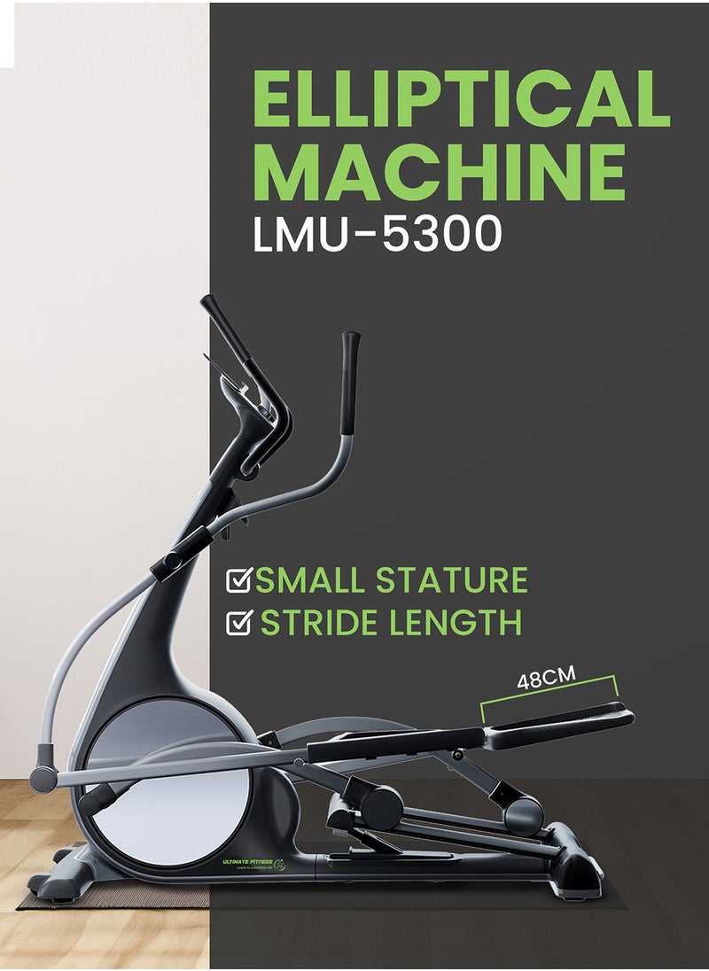 اللياقة المطلقة جهاز التمارين LMU-5300 للأستخدام المنزلي مع نظام مغناطيسي هادئ, قدرة تحمل تصل الى 150 كجم - جهاز تمارين منزلي مُجمع بالكامل.  - Image 3