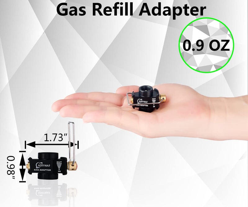 Horynar Gas Refill Adapter Butane Refill Adapter Save More Money Isobutane Fuel Canister / 8 OZ Butane/Propane Tank 16 OZ / EN417 Valve Canister Shifter - Image 2