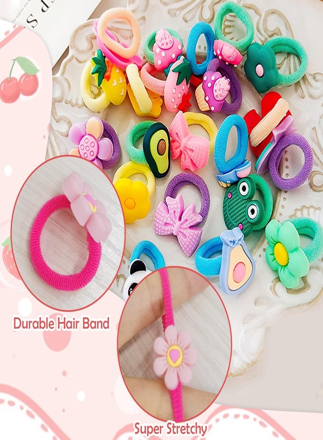 CoolShef مجموعة كول شيف المكونة من 60 قطعة من إكسسوارات الشعر للبنات الصغيرات، تتضمن ربطات شعر مطاطية ملونة لتصفيف شعر الطفلة، وربطات مرنة للأطفال الصغار، وحلقات لطيفة للملائكة الصغار، وحلقات ناعمة لتنسيق ملابس الأطفال. - Image 3