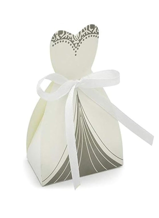 Gerenic Gift boxes suitable for wedding parties, bride shape, set of 20 pieces, cardboard  - Image 1
