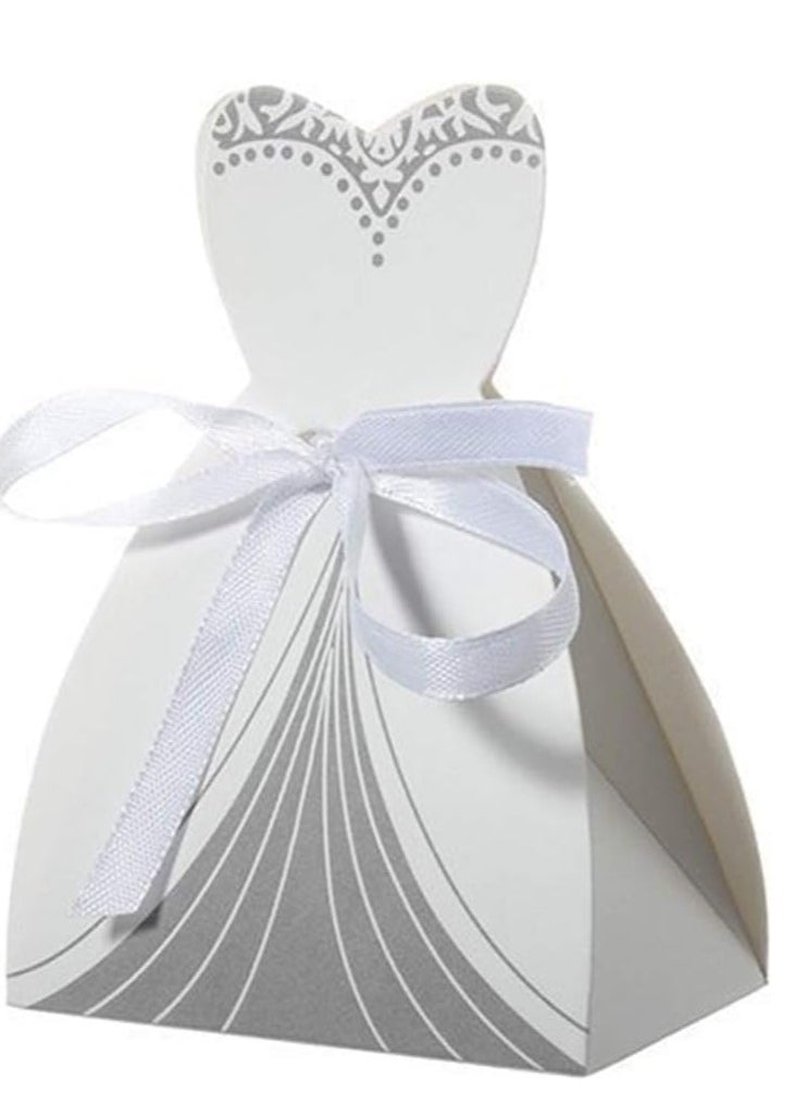 Gerenic Gift boxes suitable for wedding parties, bride shape, set of 20 pieces, cardboard  - Image 3