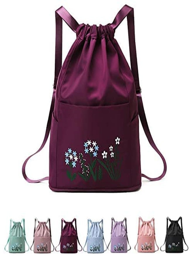 Drake Travel Drawstring Bag Waterproof Flower Print Foldable Travel Bag Culture Large Capacity Lightweight Waterproof Carry Luggage Duffel Bag - Image 1