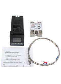 Digital LCD PID REX-C100 Temperature Controller Set + K Thermocouple + Max.40A SSR