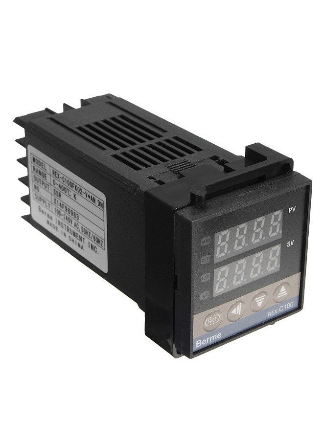 Generic - Digital LCD PID REX-C100 Temperature Controller Set + K Thermocouple + Max.40A SSR - Image 1