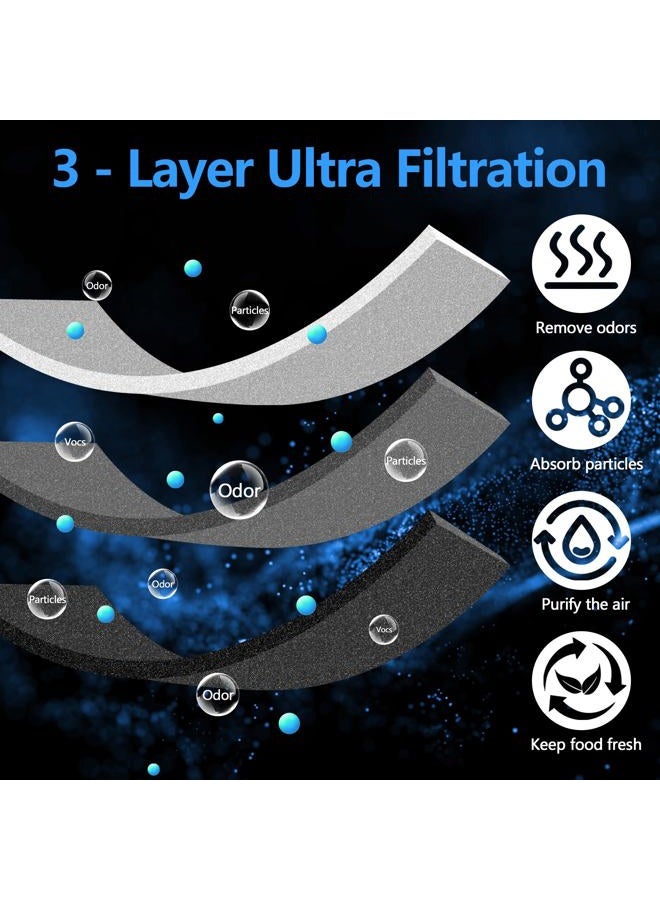 ROMON 4 Pack Refrigerator Air Filter Replacement for Frigidaire FRGPAAF2 PureAir AF-2 Air Filter Compatible with Frigidaire FRFC2323AS, FRFC232LAF, FRFC233LAF, FRFG2323AF, FRFN2823AS Fridge - Image 2