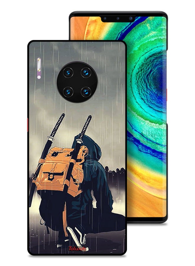 Tolwak Huawei Mate 30 Pro 5G Protective Case Cover Sword Samurai Digital Art - Image 1