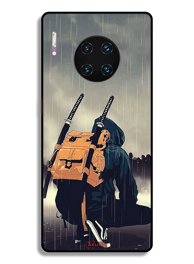 Tolwak Huawei Mate 30 Pro 5G Protective Case Cover Sword Samurai Digital Art - Image 2