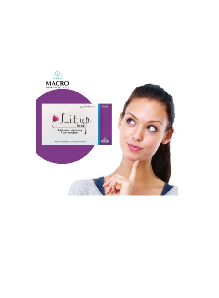 ماكرو صابون ليت اب - بار تفتيح و يساعد على اللمعان - 100 جم - Image 3