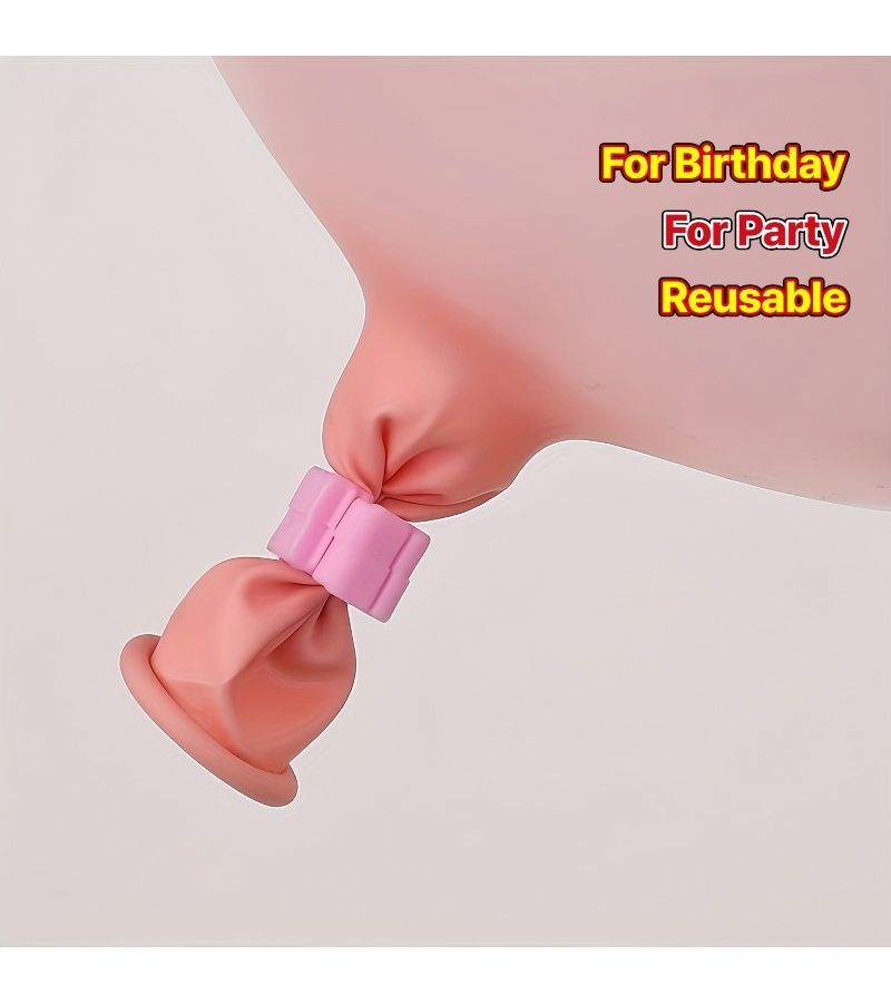 70 Balloon Sealing Clips Random Mix Colors Plastic Tie Tool Party Decorations - Image 5