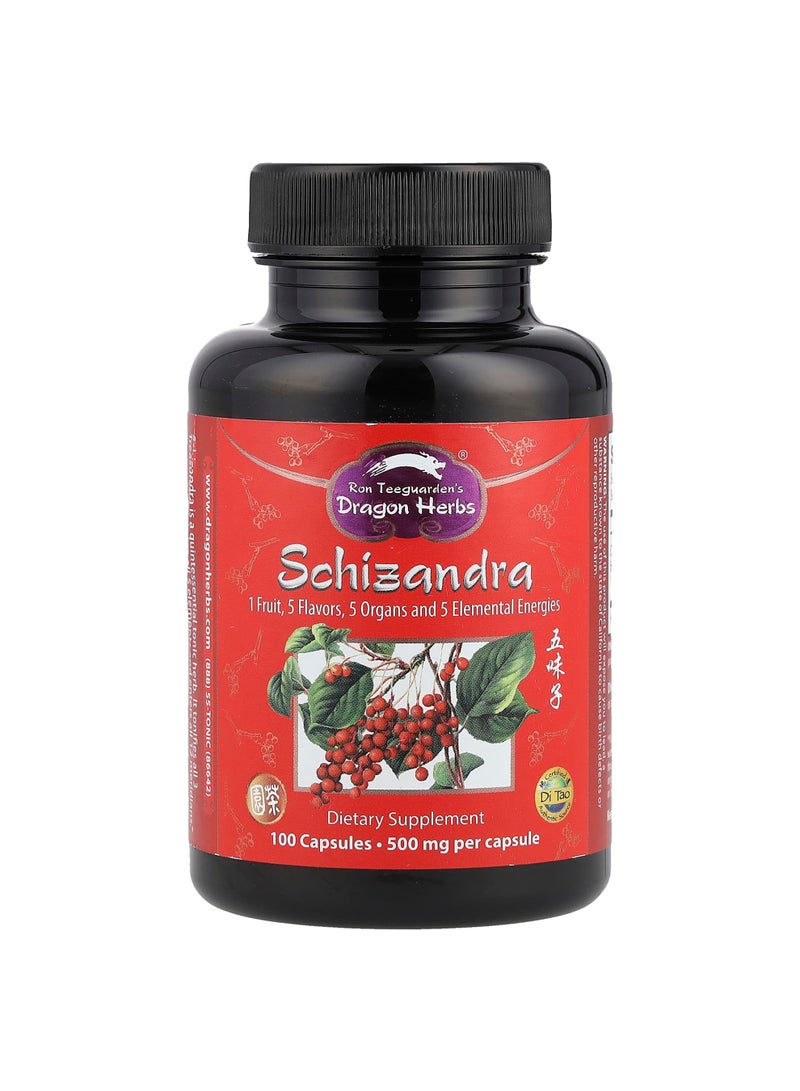 Schizandra, 500 mg, 100 Capsules