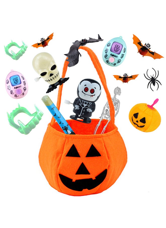 Generic Children's Halloween Party Toy Ghost Festival Human Bug Pumpkin Skeleton Halloween Trick Toy Set-Color:All Saints 2  - Image 4