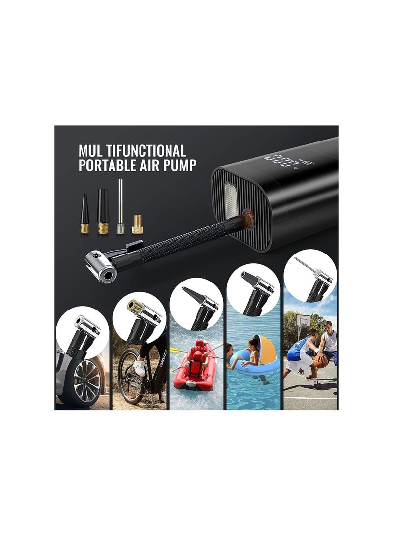 Dubkart Air Compressor Tire Inflator Pump Car Portable, 150 PSI Fast Inflation with LCD Dual Screen, [Cordless & Strong Power] Electric Tire Pump for Car Tire For Car, Bicycle, Motorcycles, Ball - Image 4