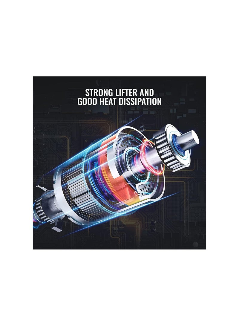 Dubkart Air Compressor Tire Inflator Pump Car Portable, 150 PSI Fast Inflation with LCD Dual Screen, [Cordless & Strong Power] Electric Tire Pump for Car Tire For Car, Bicycle, Motorcycles, Ball - Image 3