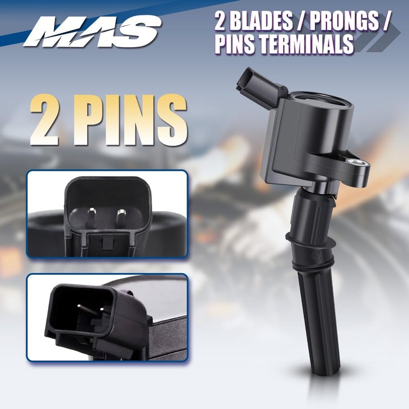 MAS Ignition Coils DG508 and Motorcraft Spark Plugs SP413 Compatible with Ford F-150 Mustang V8 4.6L - Pack of 8 - Image 5