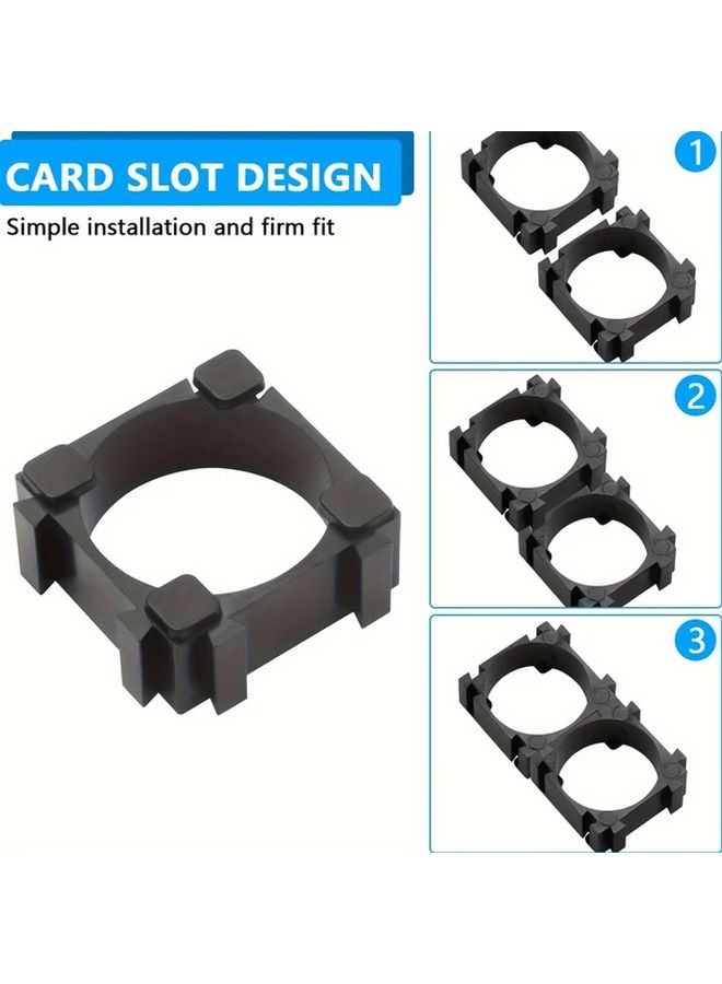 200pcs 18650 Li Ion Battery Holders Durable ABS+PC Secure And Easy Assembly For DIY Battery Packs Electric Tools Vehicles - Image 5