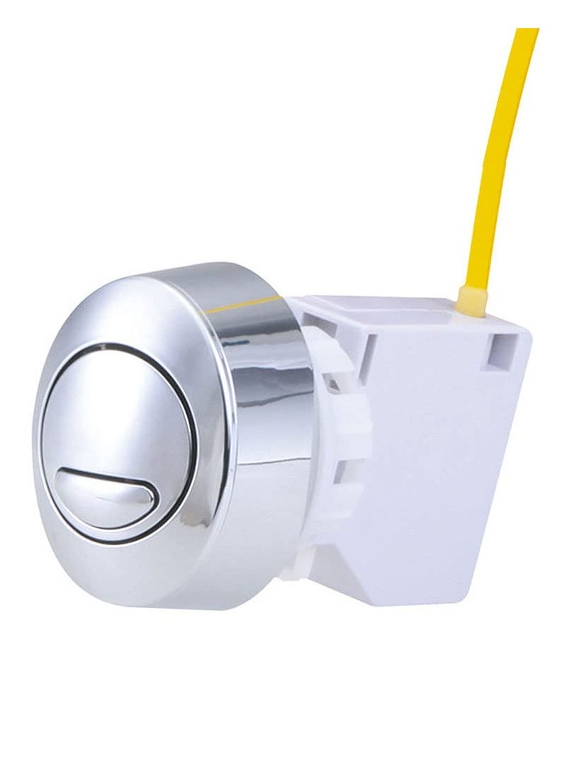Dual Flush and Fill Toilet Cistern Kit 2 Inch Push Type Wire Controlled Split Drain Valve Split Toilet Dual Flush Valves Push Button Fill Valve Save Water Adjustable Height ABS Material