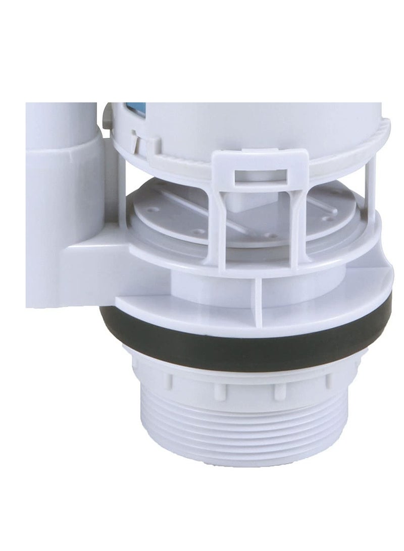 Dual Flush and Fill Toilet Cistern Kit 2 Inch Push Type Wire Controlled Split Drain Valve Split Toilet Dual Flush Valves Push Button Fill Valve Save Water Adjustable Height ABS Material