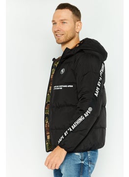 Men Hooded Brand Logo Parka Jacket, Black - pzsku/Z1B6F9E44266A67D16E97Z/45/_/1738074263/f2cd3936-a807-4e5f-bf3d-605dc169ddf9