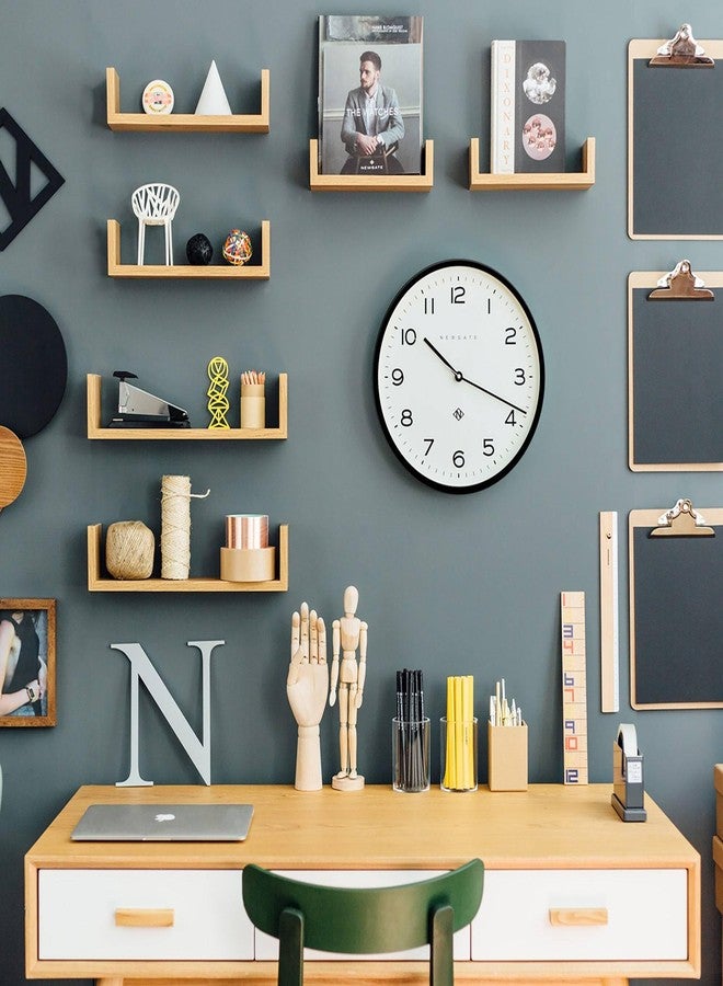 NEWGATE® Number Three Echo wall Clock | Modern Round Clock | 37cm | Black | Easy to Read Numbers | Ideal for Kitchen, Living Room or Office - Image 2
