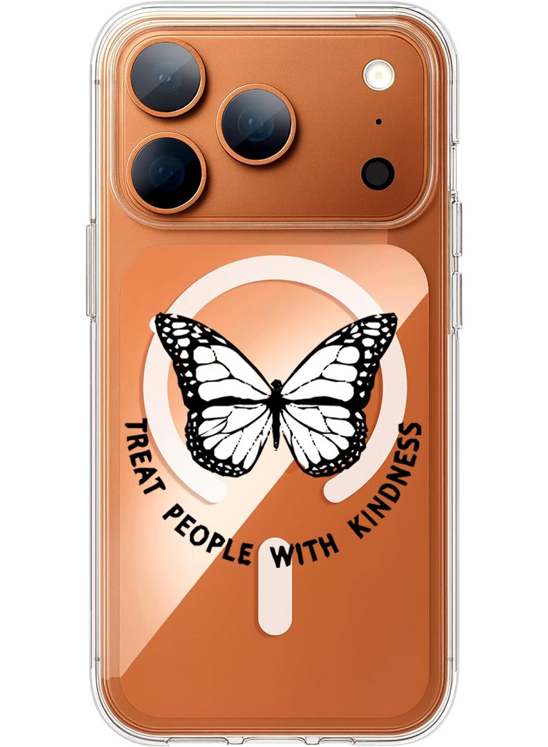 Theodor Magnetic Case for Apple iPhone 17 Pro Compatible with MagSafe Wireless Charging, Shockproof Phone Bumper Cover - We can do it-01 - Image 1