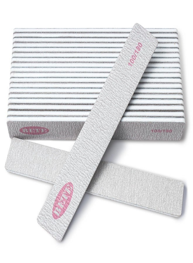 BETE Nail File 20 PCS Professional Reusable 100/180 Grit Double Sides Washable Nail File Manicure Tools for Poly Nail Extension Gel and Acrylic Nails Tools Suit for Home Salon - Image 1