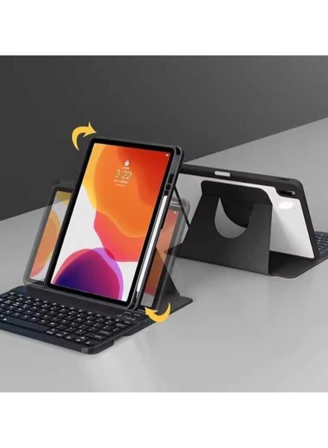 Arabic and English Rotatable Keyboard Case Compatible with Huawei Matepad 2023 11.5 inch Magnetic For 11.5'' Cover Pen Holder - Image 2