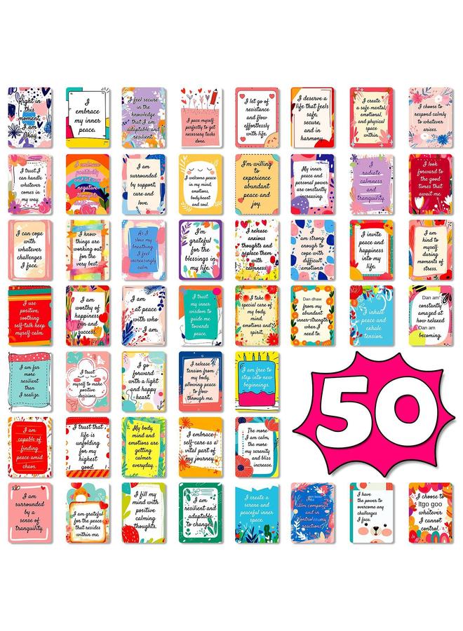 الأزرق جي دبليو رفع بنشاط 50 بطاقة تحفيزية عبارة إنجليزية بطاقة بريدية بطاقة بريدية إبداعية الاسم الإنجليزي بطاقة تحفيزية - Image 1