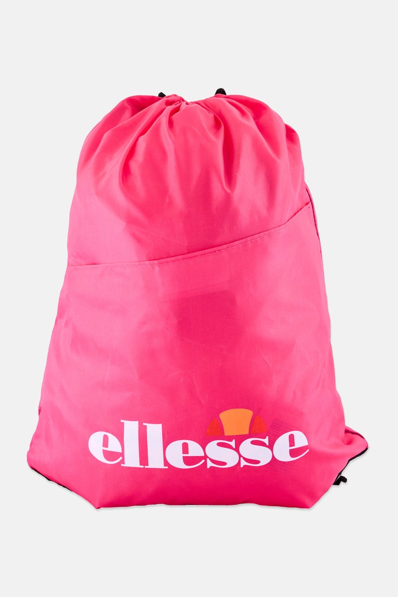 Ellesse Women Brand Logo Drawstring Backpack, Pink - Image 1