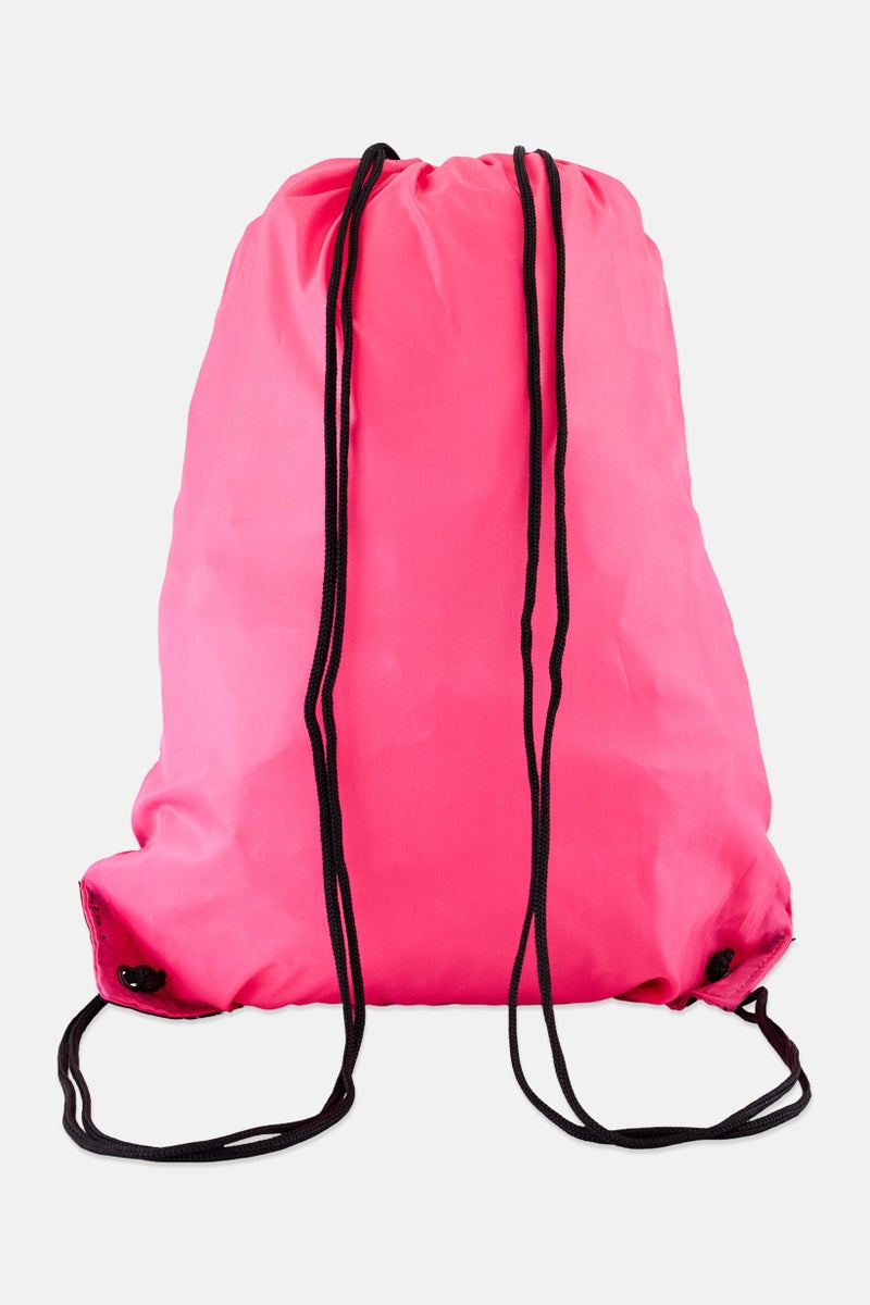 Ellesse Women Brand Logo Drawstring Backpack, Pink - Image 2