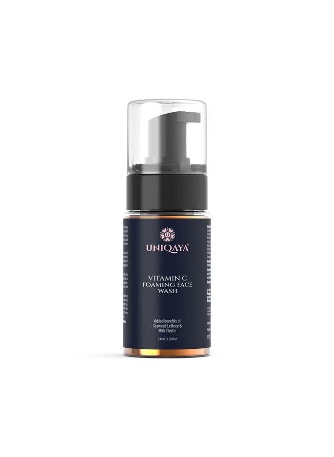 UNIQAYA - Vitamin C Foaming Face Wash For Brightening & Glowing Skin ; Face Wash For Oily Dry & Sensitive Skin ; Face Cleanser 100Ml - Image 1