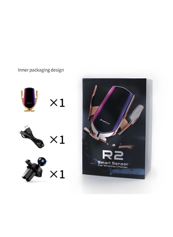 REOCLE - Wireless Car Charger 10W Fast Wireless Charger for car Auto-Clamping Fit for iPhone 15 14 13 12 11 Pro Max & Samsung Galaxy S23 Ultra S22 S21 S20 S10+ S9+ Note 9 etc - Image 1