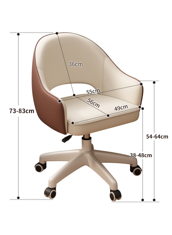 Tanwer Computer chairs, home bedroom makeup chairs, long-term sitting, comfortable learning writing chairs, dormitory students desks, chairs, office swivel chairs - Image 4