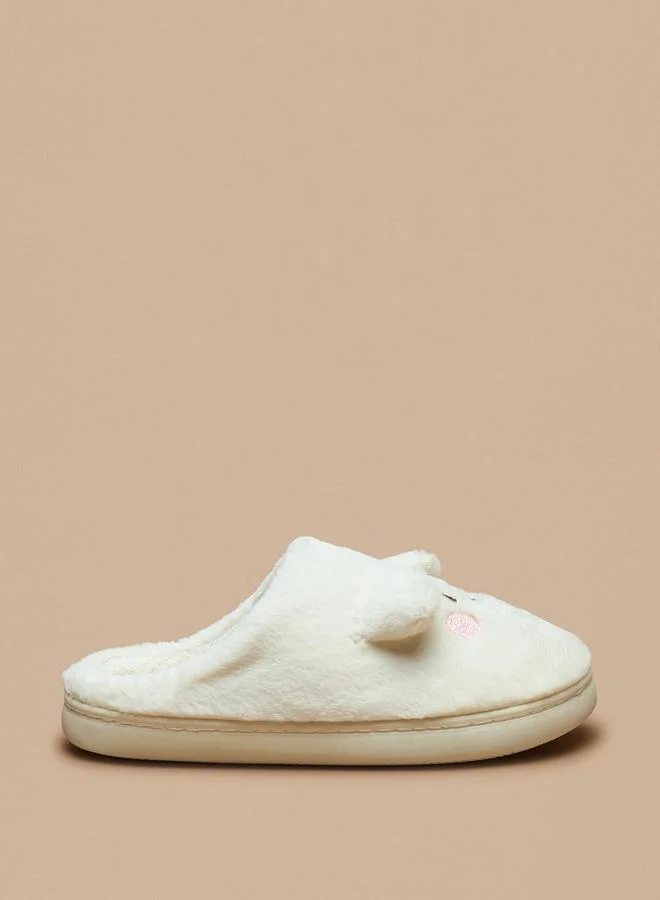 Le Confort WHITE Ear Applique Bedroom Slippers for Women | Best Price UAE