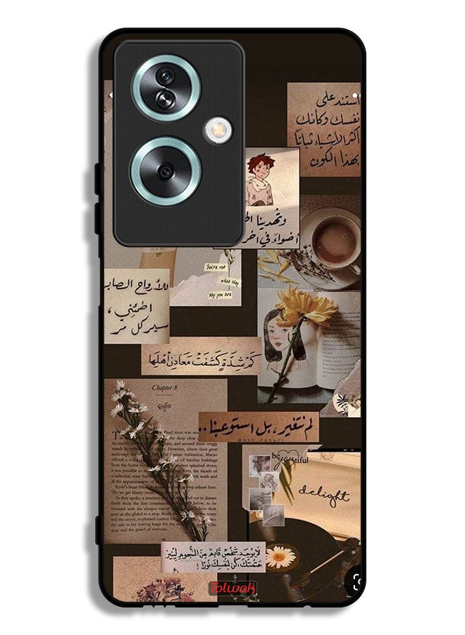 Tolwak Oppo A79 Protective Case Cover Arabic Quotes Vintage - Image 1
