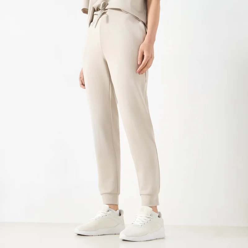 ADOT by Splash Solid Joggers with Drawstring Closure and Pockets