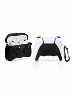 Game Controller Airpods Pro Case, 3D Fashion Cool Design, Unique Stylish Protective Skin Accessories, Airpods Pro Silicone Case 2 Pack (Black)