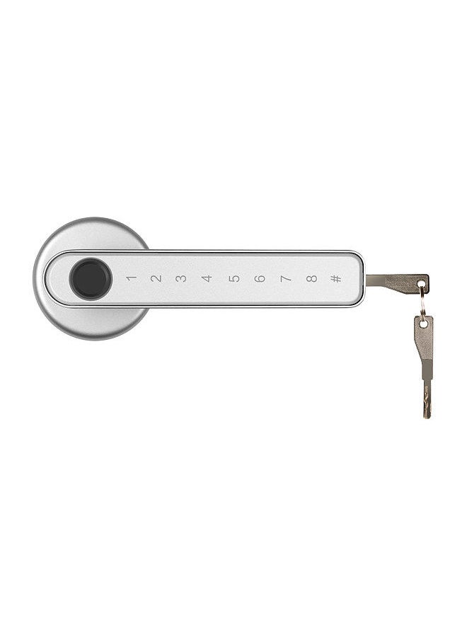 Generic - Fingerprint & Password Door Lock Smart Door Knob Gate Locks Left-Right Open Door Lever Lock Set Keyless Entry Door Lock for Home Interior Door Bedroom Hotel Warehouse Office 50 Groups Fingerprint - Image 1