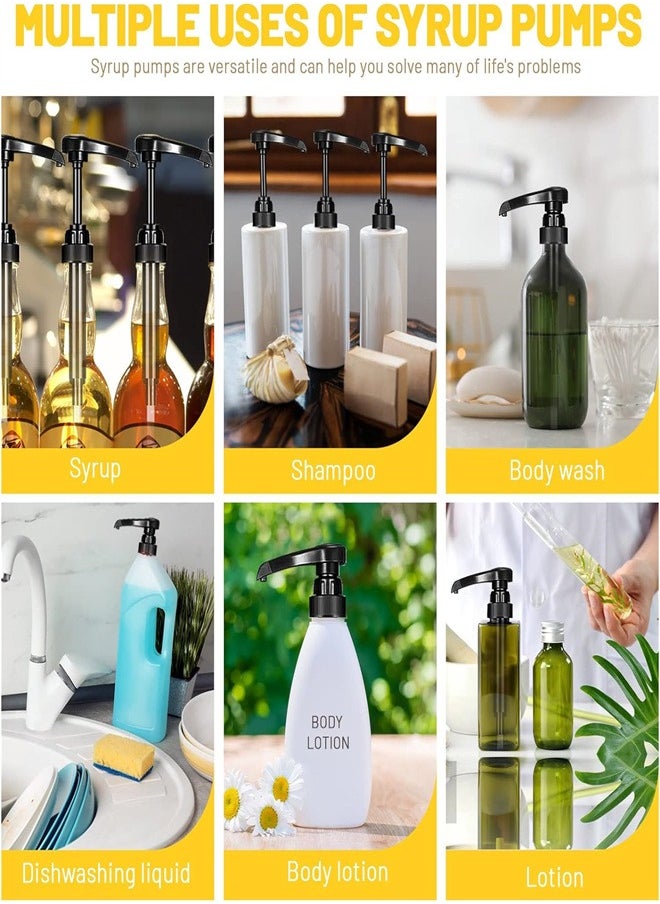Generic Syrup Pump, 6pcs Coffee Syrup Dispenser Pump, Syrup Pump Dispenser Caramel Syrup Pump Replacement Kitchen Dinning Coffee Bar Drinking Mixes  - Image 5