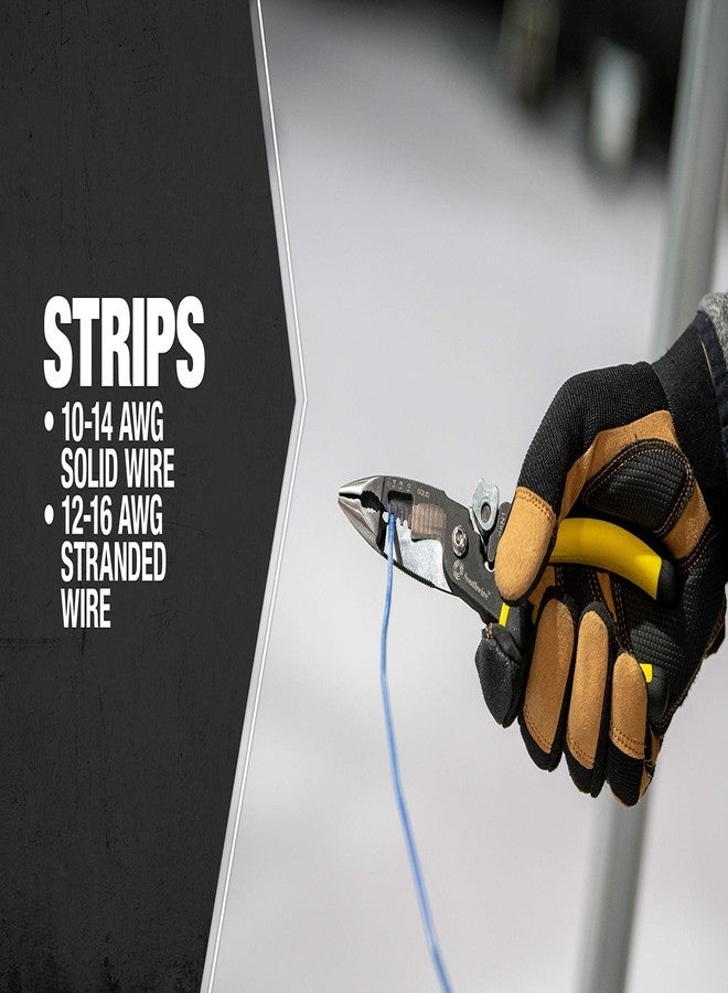 ساوث واير كماشة Southwire 58993940 S5N1 متعددة الاستخدامات ذات أنف طويل، لون أسود/أصفر - Image 5