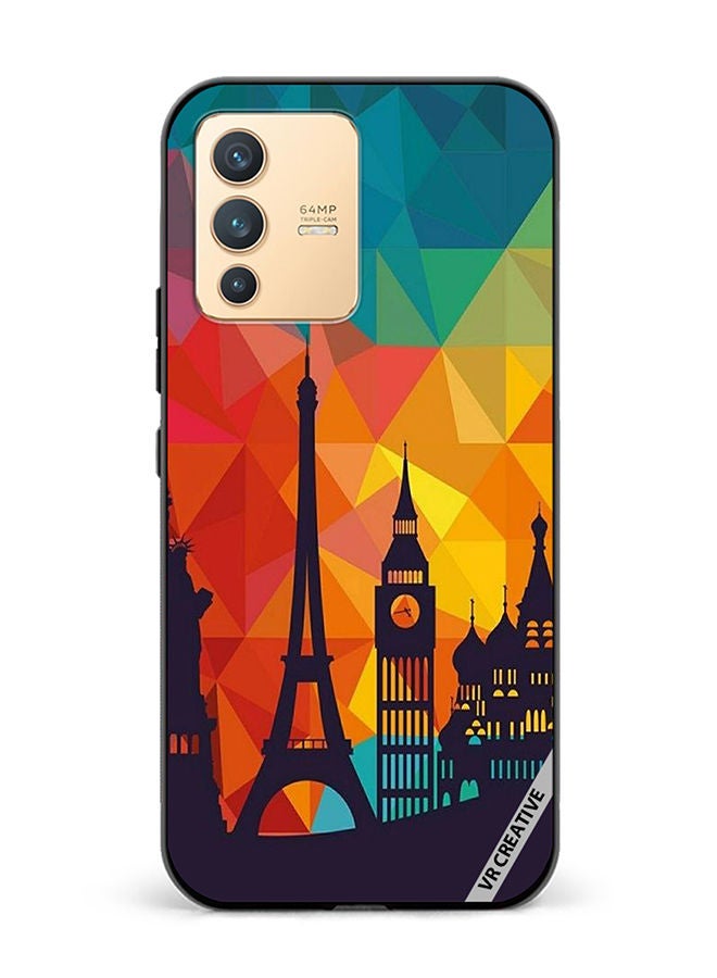 VR CREATIVE Protective Case Cover For Vivo V23 5G Popular Place Design Multicolour - Image 1