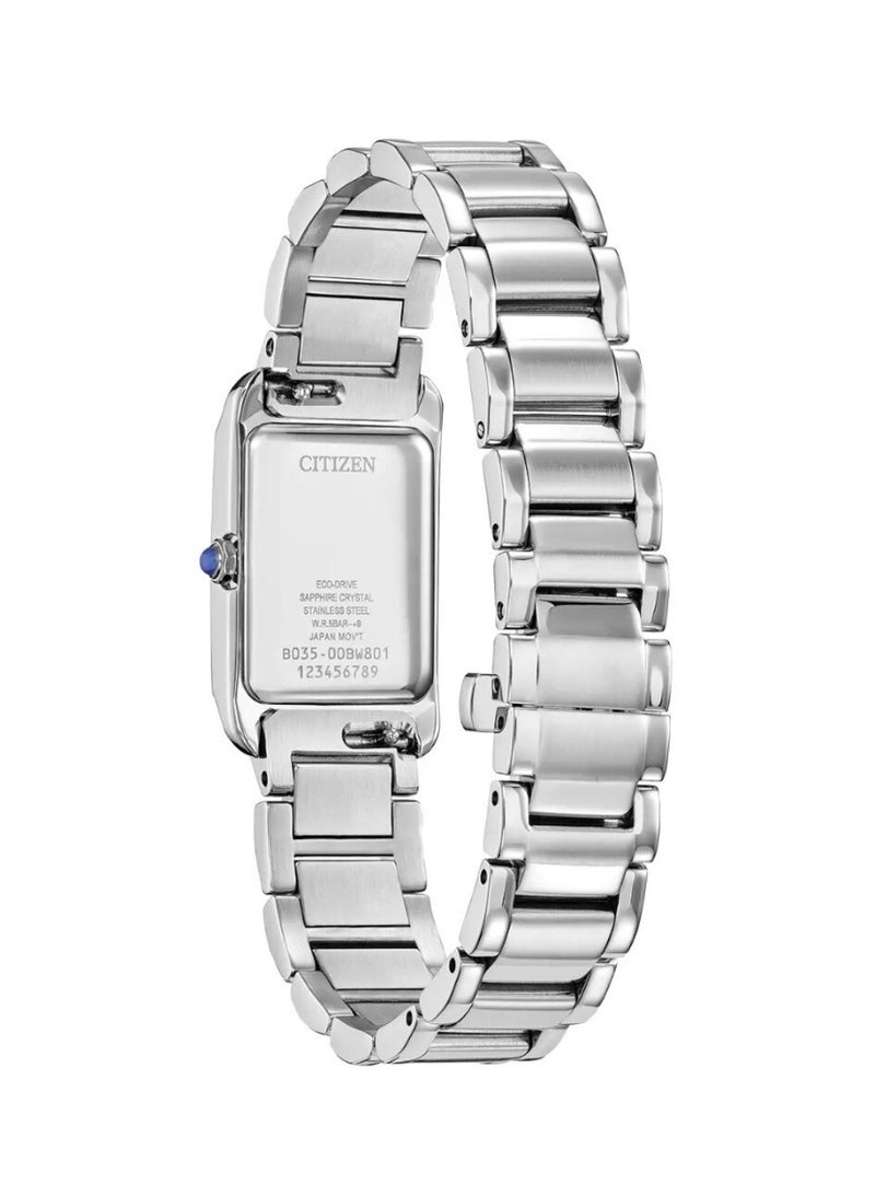 CITIZEN Eco-Drive Watch EW5620-55N, 32.5mm White Dial, Stainless Steel Bracelet, 50 M WR - Image 4
