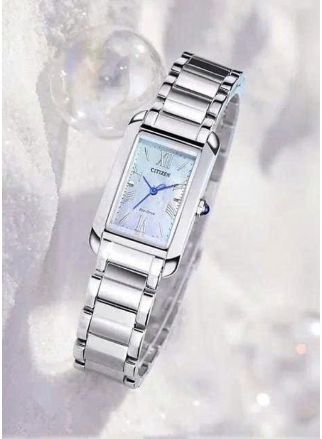 CITIZEN Eco-Drive Watch EW5620-55N, 32.5mm White Dial, Stainless Steel Bracelet, 50 M WR - Image 1